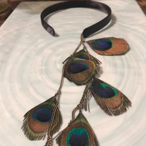 Peacock Feather Headband